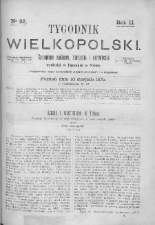 Tygodnik Wielkopolski. 1872, nr 32