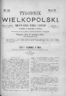 Tygodnik Wielkopolski. 1872, nr 33