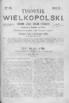 Tygodnik Wielkopolski. 1872, nr 44