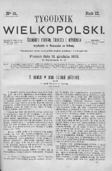 Tygodnik Wielkopolski. 1872, nr 51