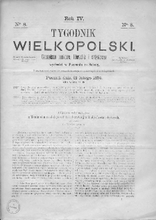 Tygodnik Wielkopolski. 1874, nr 8