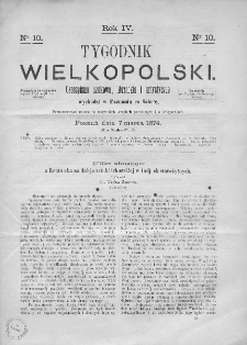 Tygodnik Wielkopolski. 1874, nr 10