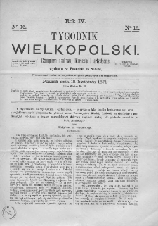 Tygodnik Wielkopolski. 1874, nr 16