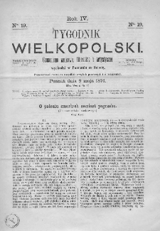 Tygodnik Wielkopolski. 1874, nr 19
