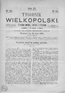 Tygodnik Wielkopolski. 1874, nr 20