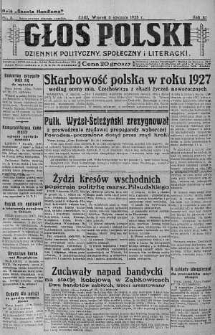 Głos Polski : dziennik polityczny, społeczny i literacki 3 styczeń 1928 nr 3