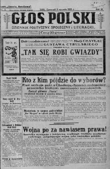 Głos Polski : dziennik polityczny, społeczny i literacki 5 styczeń 1928 nr 5