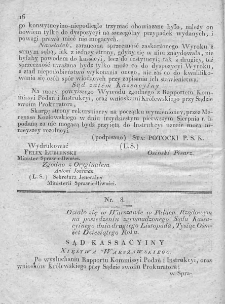 Dziennik Dekretów Sądu Kassacyinego Xięstwa Warszawskiego. T. I. 1810, nr 8