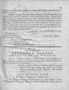 Dziennik Dekretów Sądu Kassacyinego Xięstwa Warszawskiego. T. I. 1810, nr 20