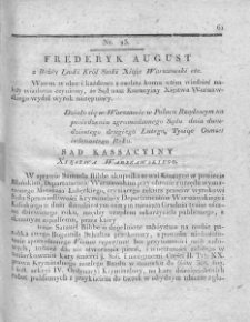 Dziennik Dekretów Sądu Kassacyinego Xięstwa Warszawskiego. T. I. 1810, nr 23