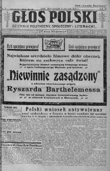 Głos Polski : dziennik polityczny, społeczny i literacki 9 styczeń 1928 nr 9