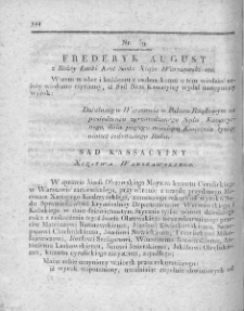 Dziennik Dekretów Sądu Kassacyinego Xięstwa Warszawskiego. T. I. 1810, nr 39