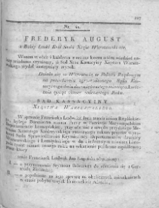 Dziennik Dekretów Sądu Kassacyinego Xięstwa Warszawskiego. T. I. 1810, nr 41