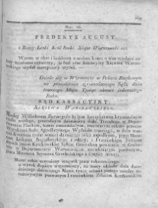 Dziennik Dekretów Sądu Kassacyinego Xięstwa Warszawskiego. T. I. 1810, nr 46