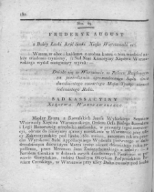 Dziennik Dekretów Sądu Kassacyinego Xięstwa Warszawskiego. T. I. 1810, nr 49
