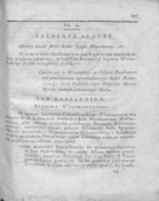Dziennik Dekretów Sądu Kassacyinego Xięstwa Warszawskiego. T. I. 1810, nr 59