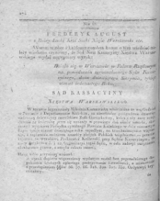 Dziennik Dekretów Sądu Kassacyinego Xięstwa Warszawskiego. T. I. 1810, nr 68