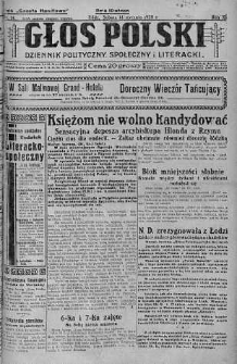 Głos Polski : dziennik polityczny, społeczny i literacki 14 styczeń 1928 nr 14