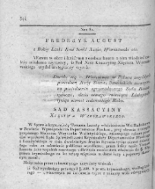 Dziennik Dekretów Sądu Kassacyinego Xięstwa Warszawskiego. T. I. 1810, nr 81