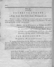 Dziennik Dekretów Sądu Kassacyinego Xięstwa Warszawskiego. T. I. 1810, nr 92