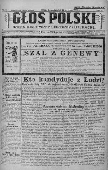 Głos Polski : dziennik polityczny, społeczny i literacki 16 styczeń 1928 nr 16