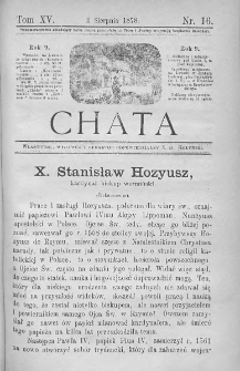 Chata. Czasopismo ludowe ku nauce i rozrywce dla starszych i dzieci. 1878. T.XV. Nr 16
