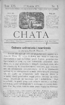 Chata. Czasopismo ludowe ku nauce i rozrywce dla starszych i dzieci. 1879. T.XVI. Nr 2