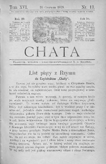 Chata. Czasopismo ludowe ku nauce i rozrywce dla starszych i dzieci. 1879. T.XVI. Nr 13