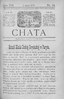 Chata. Czasopismo ludowe ku nauce i rozrywce dla starszych i dzieci. 1879. T.XVI. Nr 14