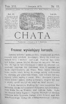 Chata. Czasopismo ludowe ku nauce i rozrywce dla starszych i dzieci. 1879. T.XVI. Nr 23