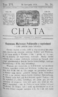 Chata. Czasopismo ludowe ku nauce i rozrywce dla starszych i dzieci. 1879. T.XVI. Nr 24