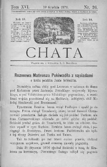 Chata. Czasopismo ludowe ku nauce i rozrywce dla starszych i dzieci. 1879. T.XVI. Nr 26