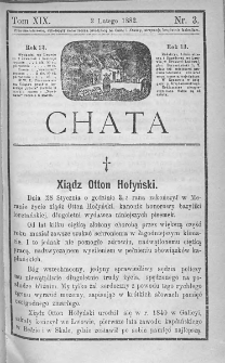 Chata. Czasopismo ludowe ku nauce i rozrywce dla starszych i dzieci. 1882. T.XIX. Nr 3