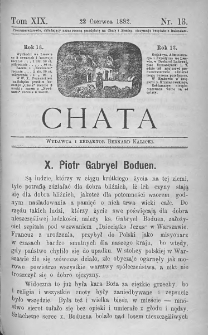Chata. Czasopismo ludowe ku nauce i rozrywce dla starszych i dzieci. 1882. T.XIX. Nr 13