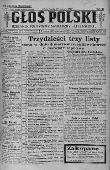 Głos Polski : dziennik polityczny, społeczny i literacki 25 styczeń 1928 nr 25