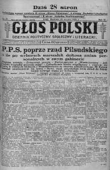 Głos Polski : dziennik polityczny, społeczny i literacki 29 styczeń 1928 nr 29