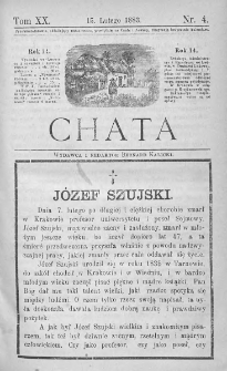 Chata. Czasopismo ludowe ku nauce i rozrywce dla starszych i dzieci. 1883. T.XX. Nr 4