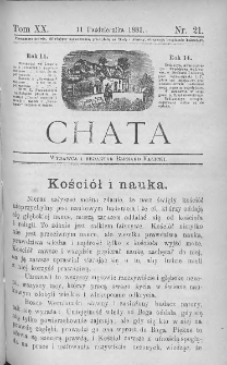 Chata. Czasopismo ludowe ku nauce i rozrywce dla starszych i dzieci. 1883. T.XX. Nr 21