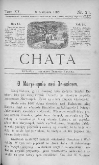 Chata. Czasopismo ludowe ku nauce i rozrywce dla starszych i dzieci. 1883. T.XX. Nr 23