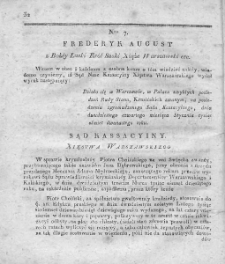 Dziennik Wyroków Sądu Kassacyinego Xięstwa Warszawskiego. T. 2. 1812. Nr 7