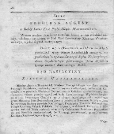 Dziennik Wyroków Sądu Kassacyinego Xięstwa Warszawskiego. T. 2. 1812. Nr 11