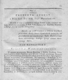 Dziennik Wyroków Sądu Kassacyinego Xięstwa Warszawskiego. T. 2. 1812. Nr 15