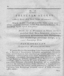 Dziennik Wyroków Sądu Kassacyinego Xięstwa Warszawskiego. T. 2. 1812. Nr 18