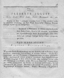 Dziennik Wyroków Sądu Kassacyinego Xięstwa Warszawskiego. T. 2. 1812. Nr 21