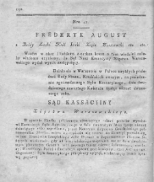 Dziennik Wyroków Sądu Kassacyinego Xięstwa Warszawskiego. T. 2. 1812. Nr 41