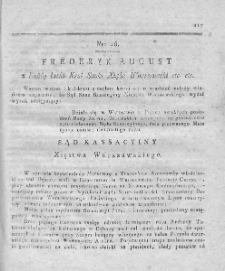 Dziennik Wyroków Sądu Kassacyinego Xięstwa Warszawskiego. T. 2. 1812. Nr 46