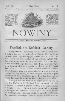 Nowiny. Czasopismo ludowe ku nauce i rozrywce dla starszych i dzieci. 1884. Nr 9
