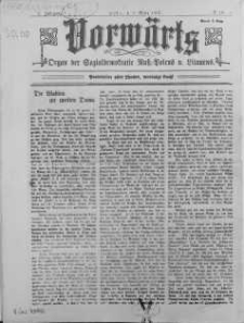 Vorwärts : organ der Sozialdemokratie Russ-Polens u. Littauens Jg 2. 9 März 1907 nr 14