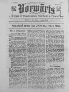 Vorwärts : organ der Sozialdemokratie Russ-Polens u. Littauens Jg 2. 13 April 1907 nr 19