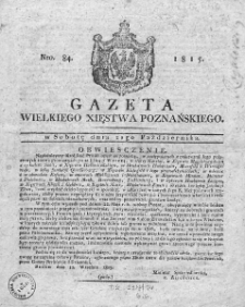 Gazeta Wielkiego Xięstwa Poznańskiego. 1815. Nr 84